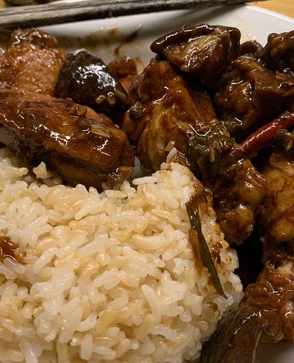 香菇鸡翅 chicken wings with dried shiitake