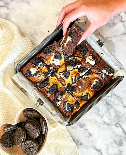 Oreo Cheesecake Brownies