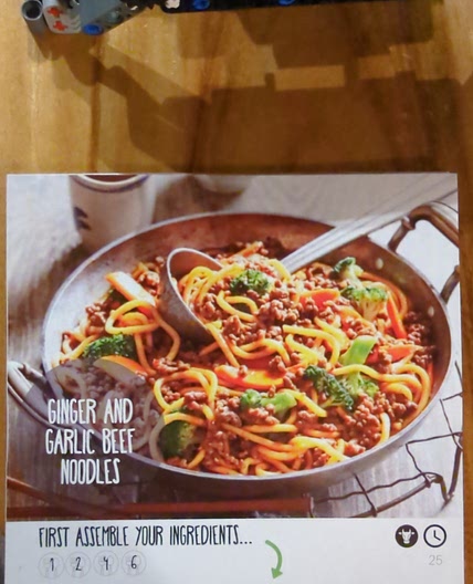 Ginger and garlic beef noodles