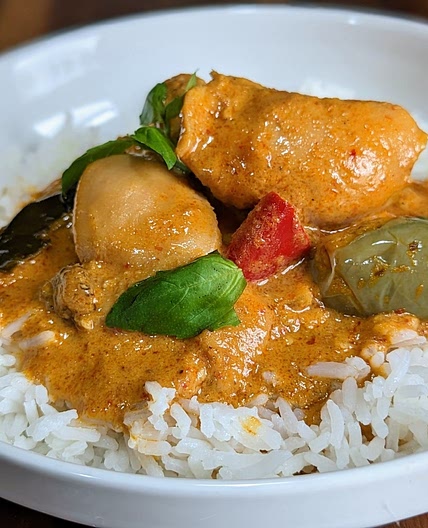 Thai Red Curry with Thai eggplant
