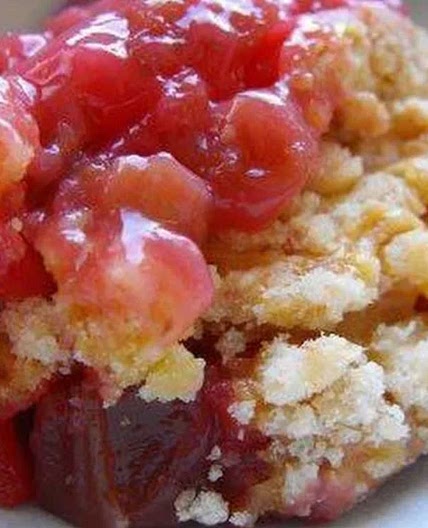 Rhubarb Dump Cake