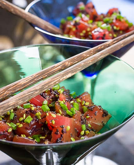 Aji Tuna Poke-tini