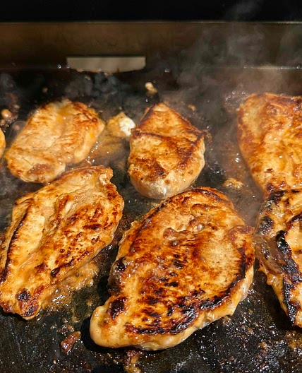 Honey mustard glazed chicken