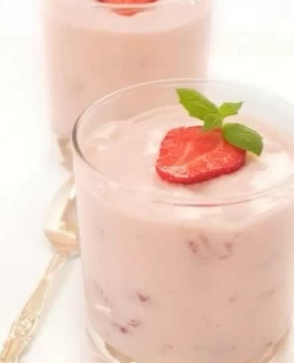Postre Frío de Fresas