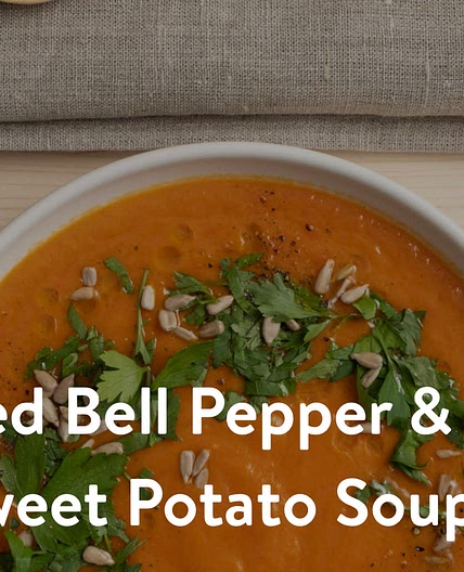 Red Bell Pepper & Sweet Potato Soup