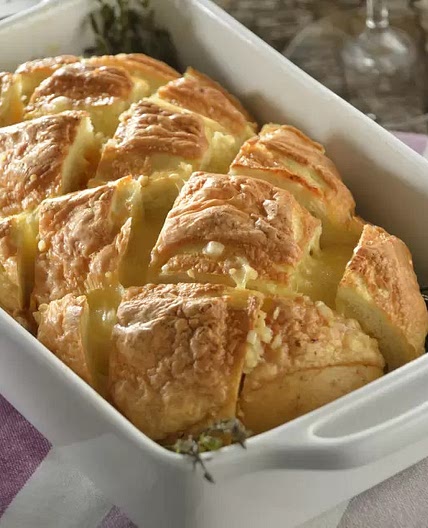 Pan Crujiente con Queso y Ajo