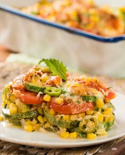 Gratín de Calabacitas a la Mexicana