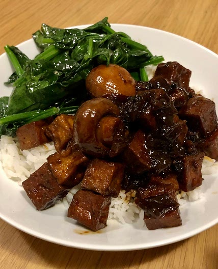 91. Filipino Tofu and Mushroom Adobo