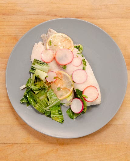 Parchment Fish with Spring Vegetables