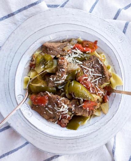 Tuscan Steak and Green Bell Pepper