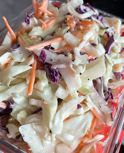 White balsamic coleslaw 