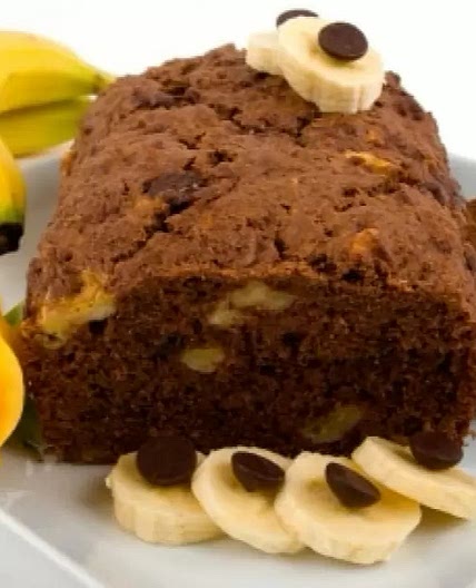 Panque de Chocolate, Platano y Nuez