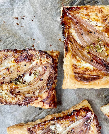 upside down puff pastry onion tart (the one that went viral!) - 