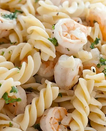 Fusilli con Camarones