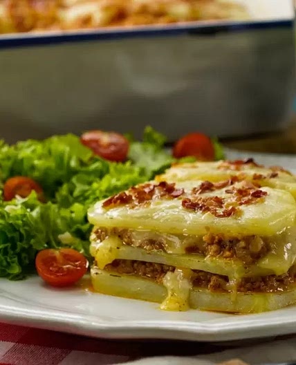 Lasaña de Papa con Carne Molida