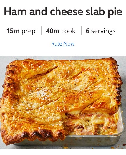 Ham and cheese pie 