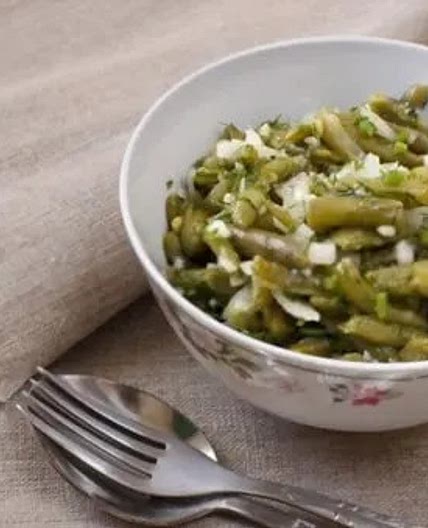 Green beans in balsamic vinegar