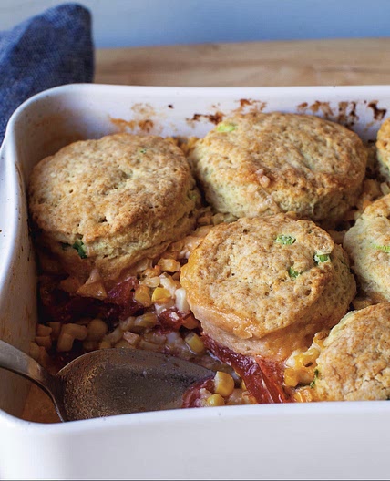 Tomato and Corn Cobbler