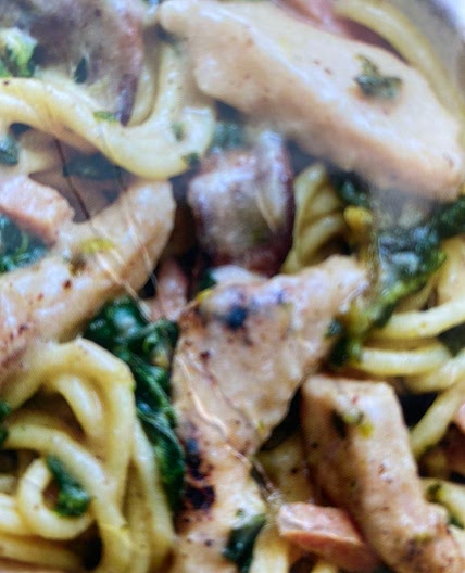 Chicken carbonara sw