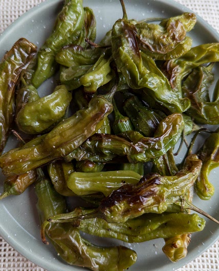 Blistered Shishito Peppers (No Oil)