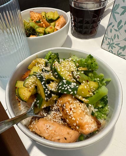 Sticky Salmon Bowls