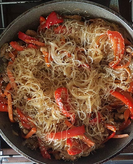Rice Noodles with chicken