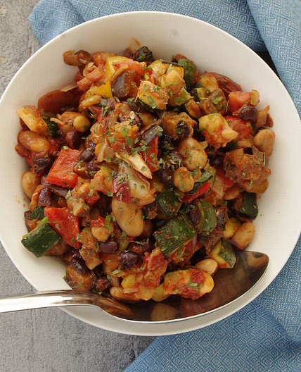 Three bean ratatouille