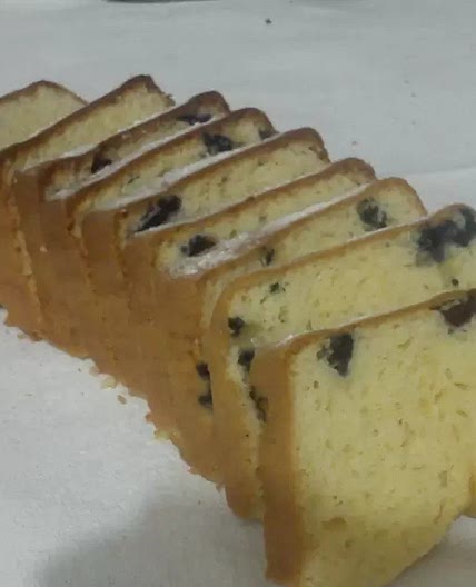 Panqué de Queso con Blueberries