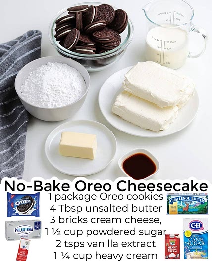 No-Bake Oreo Cheesecake - Easy Budget Recipes