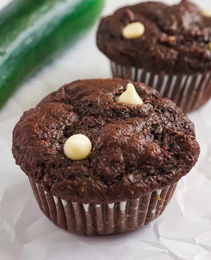 Double Chocolate Zucchini Muffins