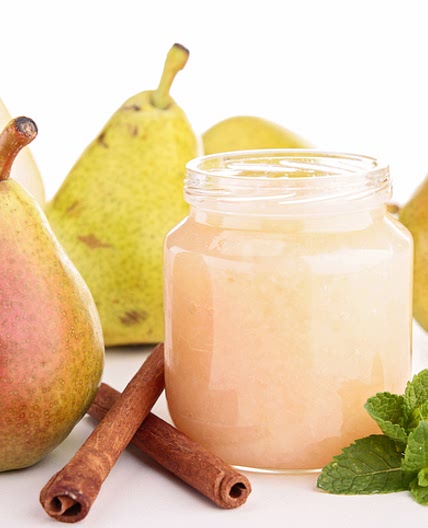 Puré de pera con canela