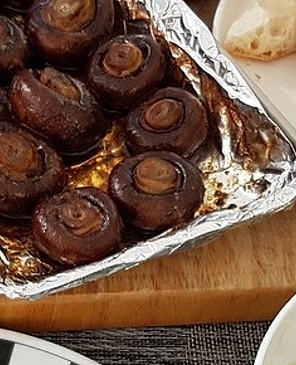 Marinierte Champignons vom Grill