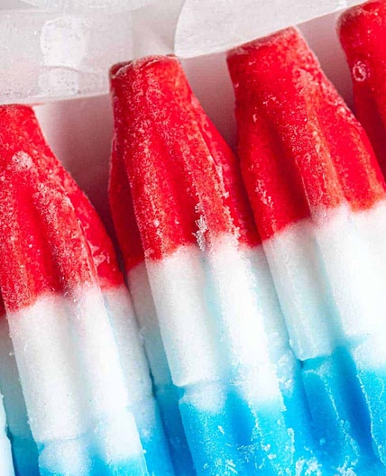 Red White and Blue Popsicles