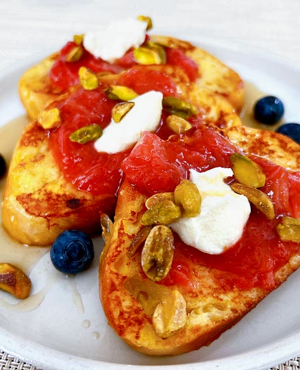 Rhubarb French Toast