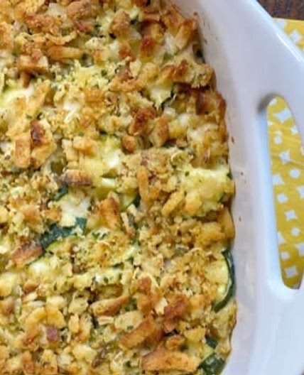 Canned Chicken & Zucchini Stuffing Casserole