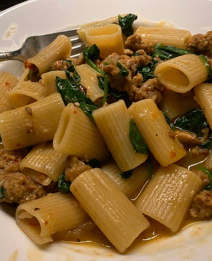 One pot sausage pasta