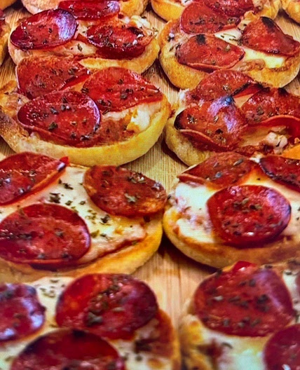 High Protein Pepperoni Pizza Bagel Bites 