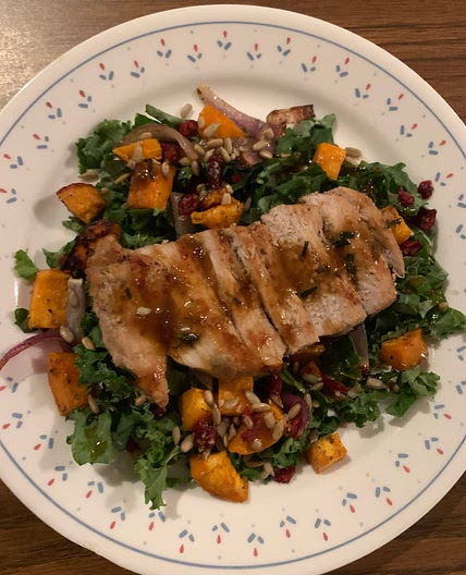 Pork Tenderloin with Fig Jam & Sweet Potatoes 