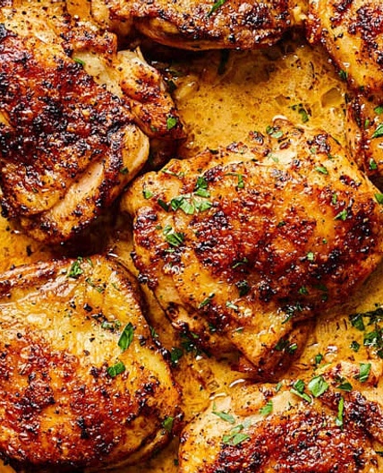 Chicken in Garlic Cream Sauce