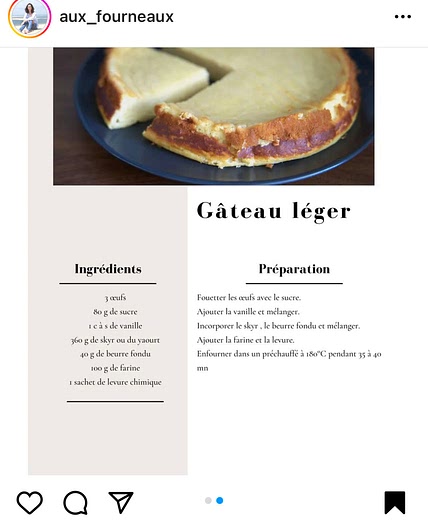 Gâteau léger au skyr 