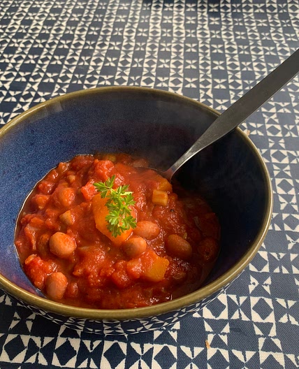Borlotti Bean and Butternut Squash Stew