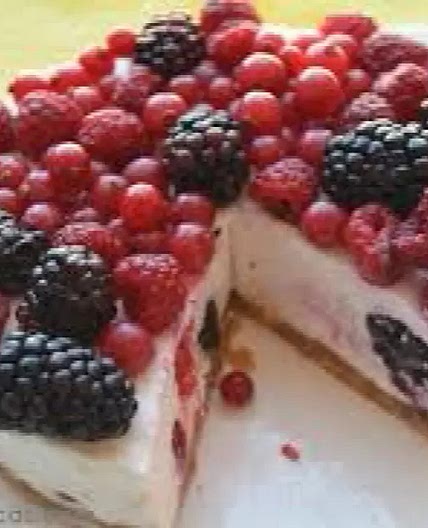 Postre de Queso con Frutas