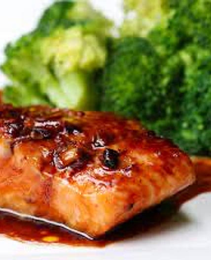 Honey soy glazed salmon 