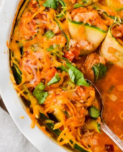 Zucchini Enchilada Rollups