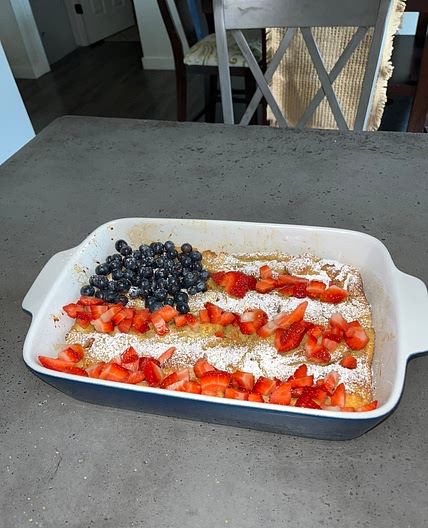 American Flag French Toast Bake