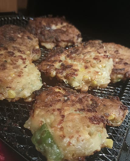 Corn and zucchini fritters