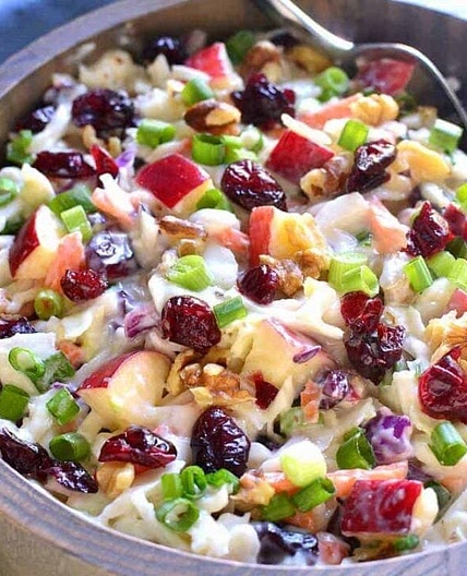 Apple Cranberry Coleslaw