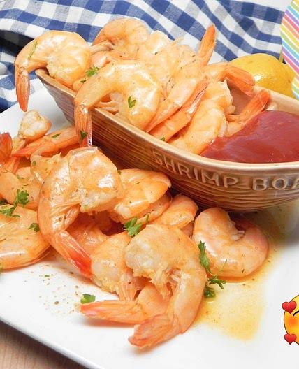 Beer Steamed Shrimp