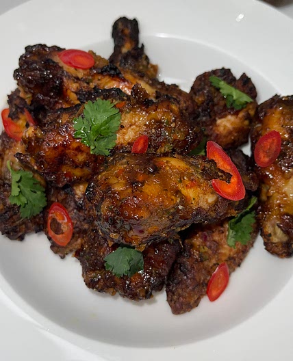 Air Fried Piri Piri Hot Hot Wings