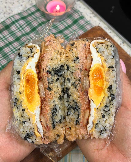 TUNA EGG RICE BURGER